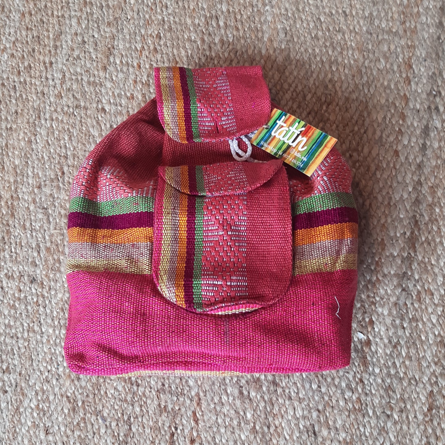 Bolso/mochila tejido trenzado