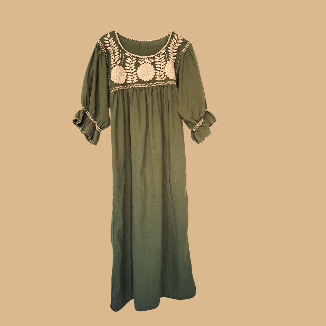 Vestido Aguacate Romance