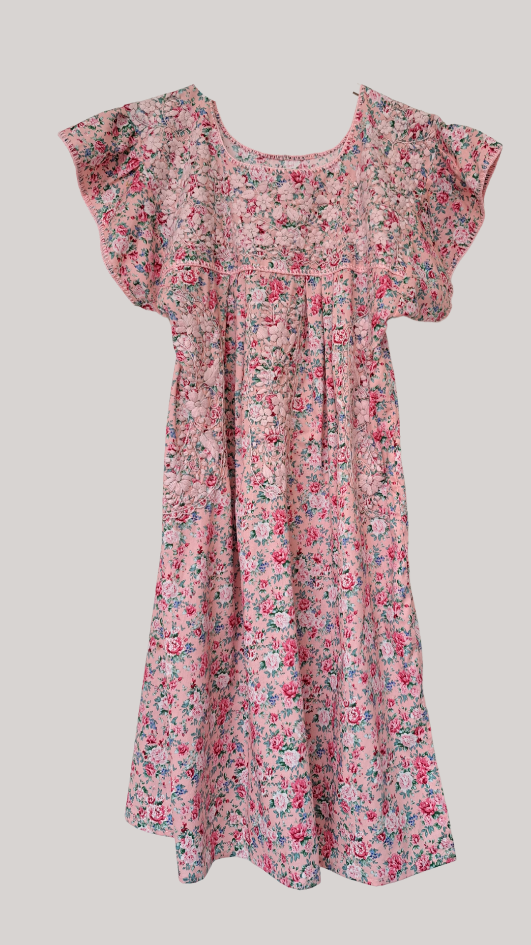 Vestidos bordados liberty cortos