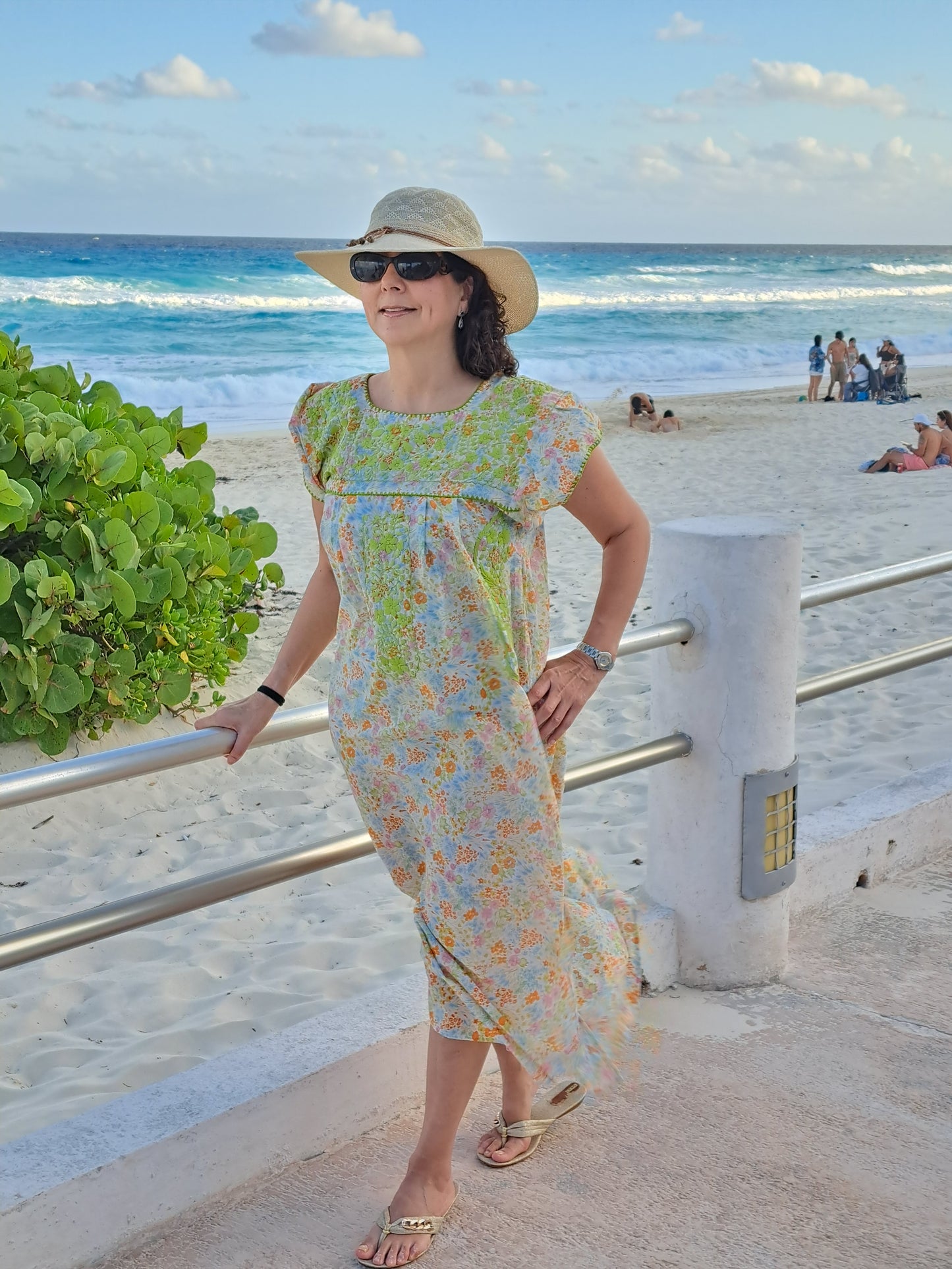 Vestido liberty largo