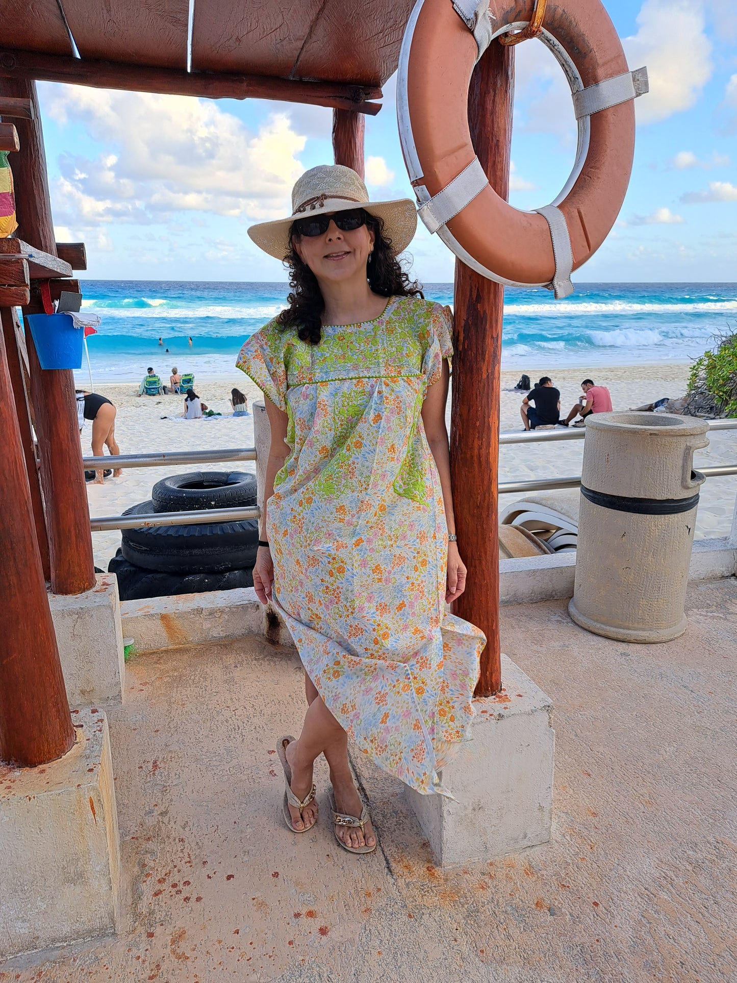Vestido liberty largo