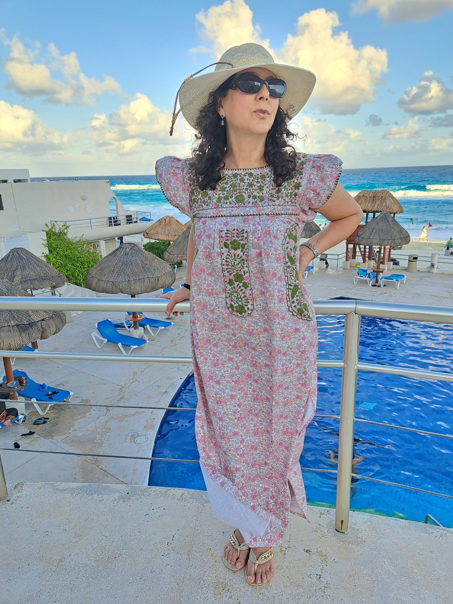 Vestido liberty largo