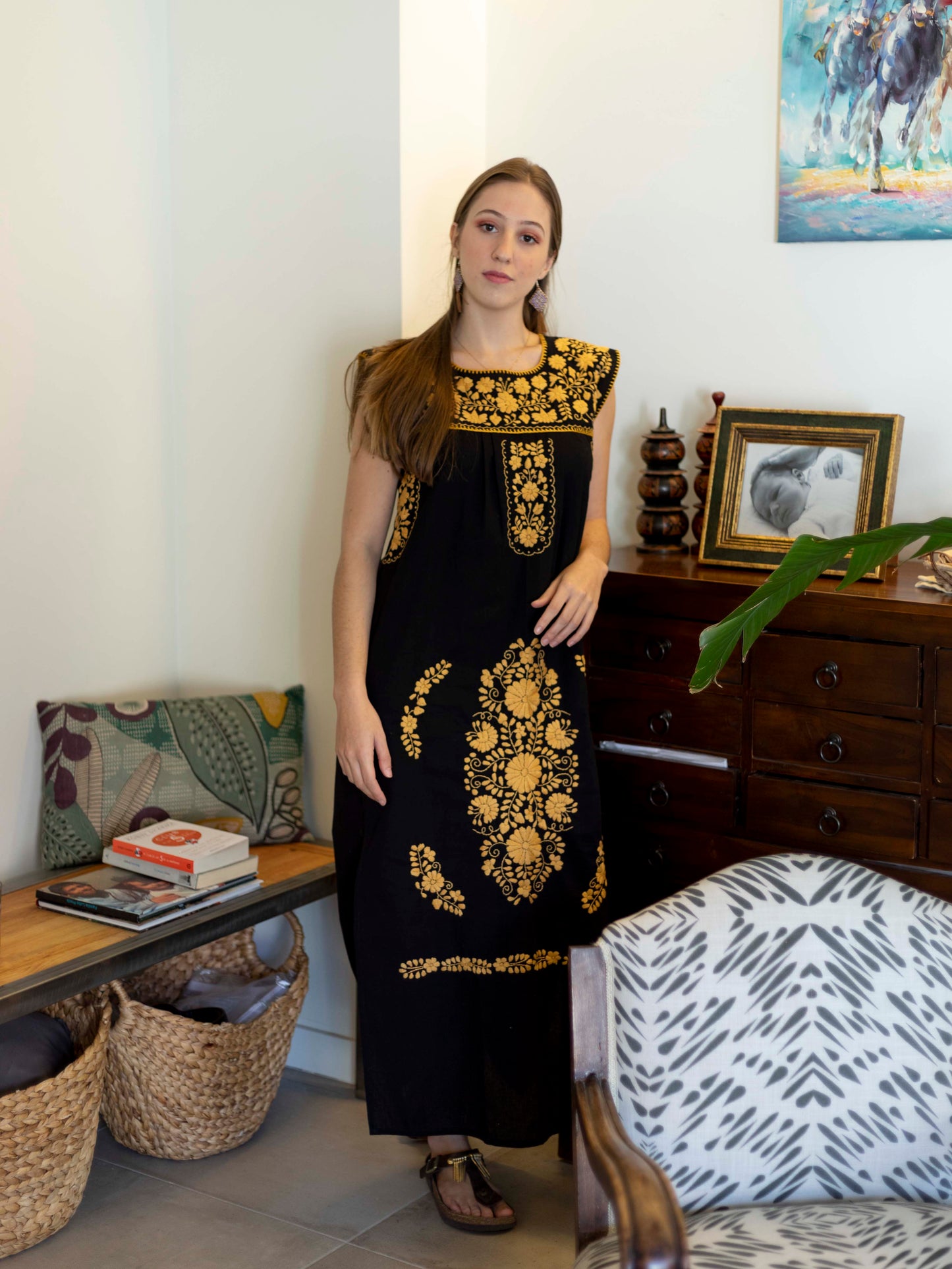 Vestido bordado Cancún