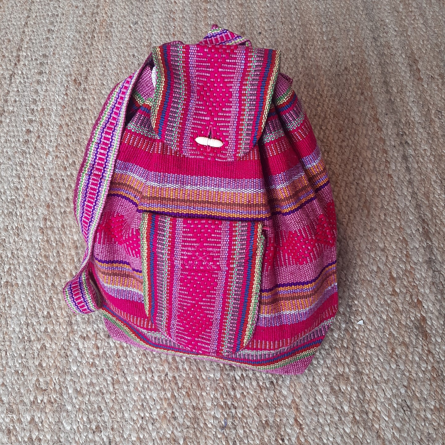 Bolso/mochila  tejido trenzado