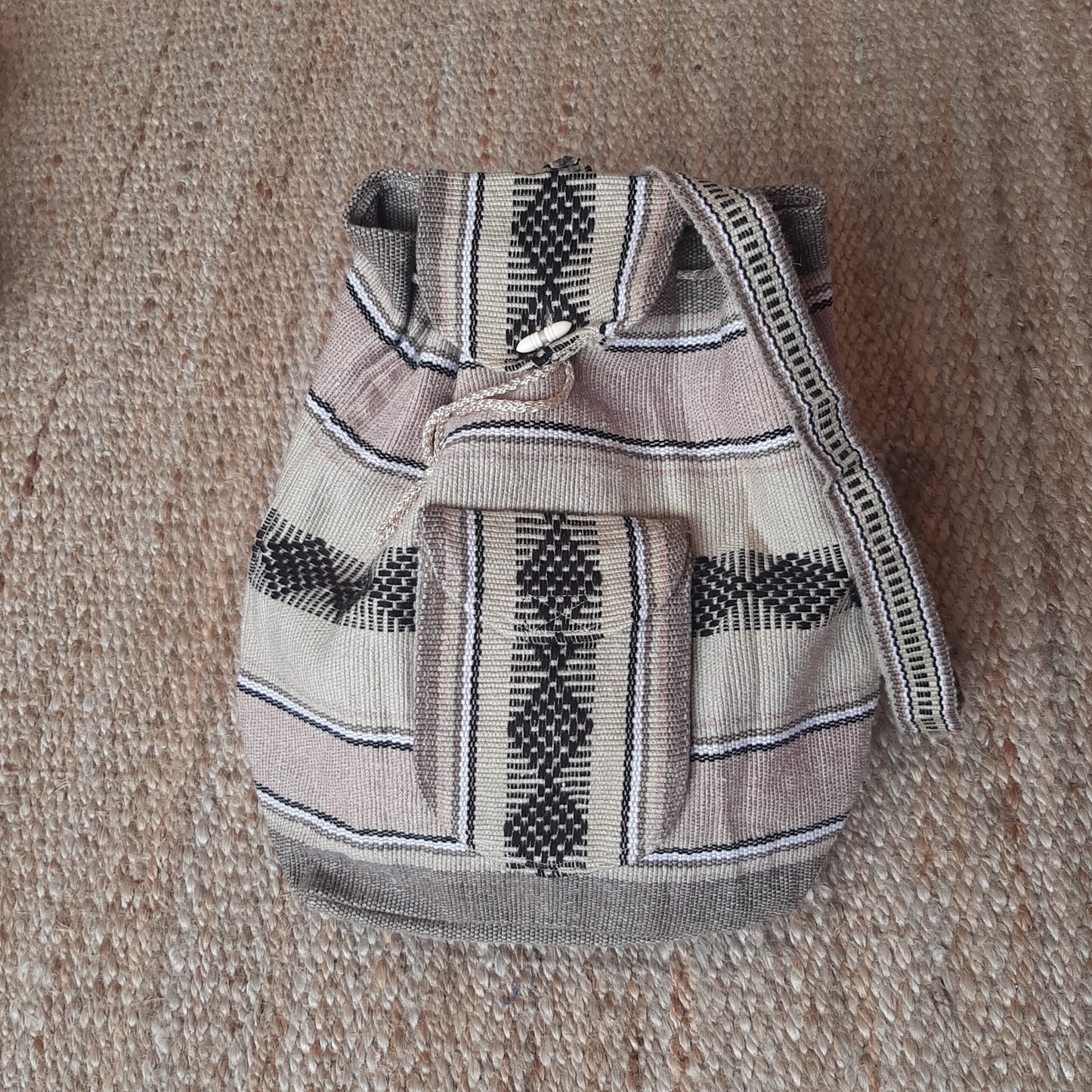 Bolso/mochila  tejido trenzado