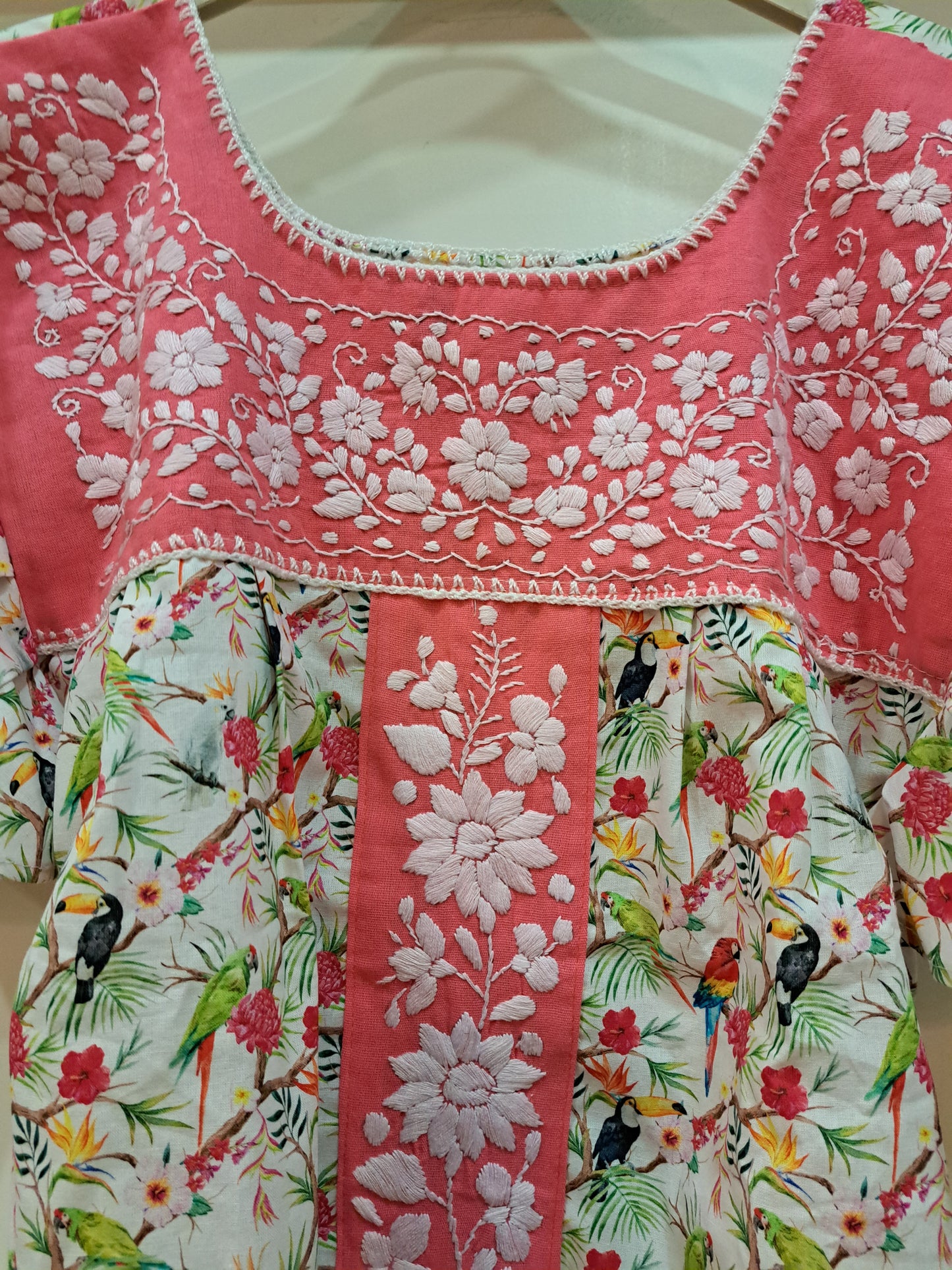 Blusa liberty pájaros