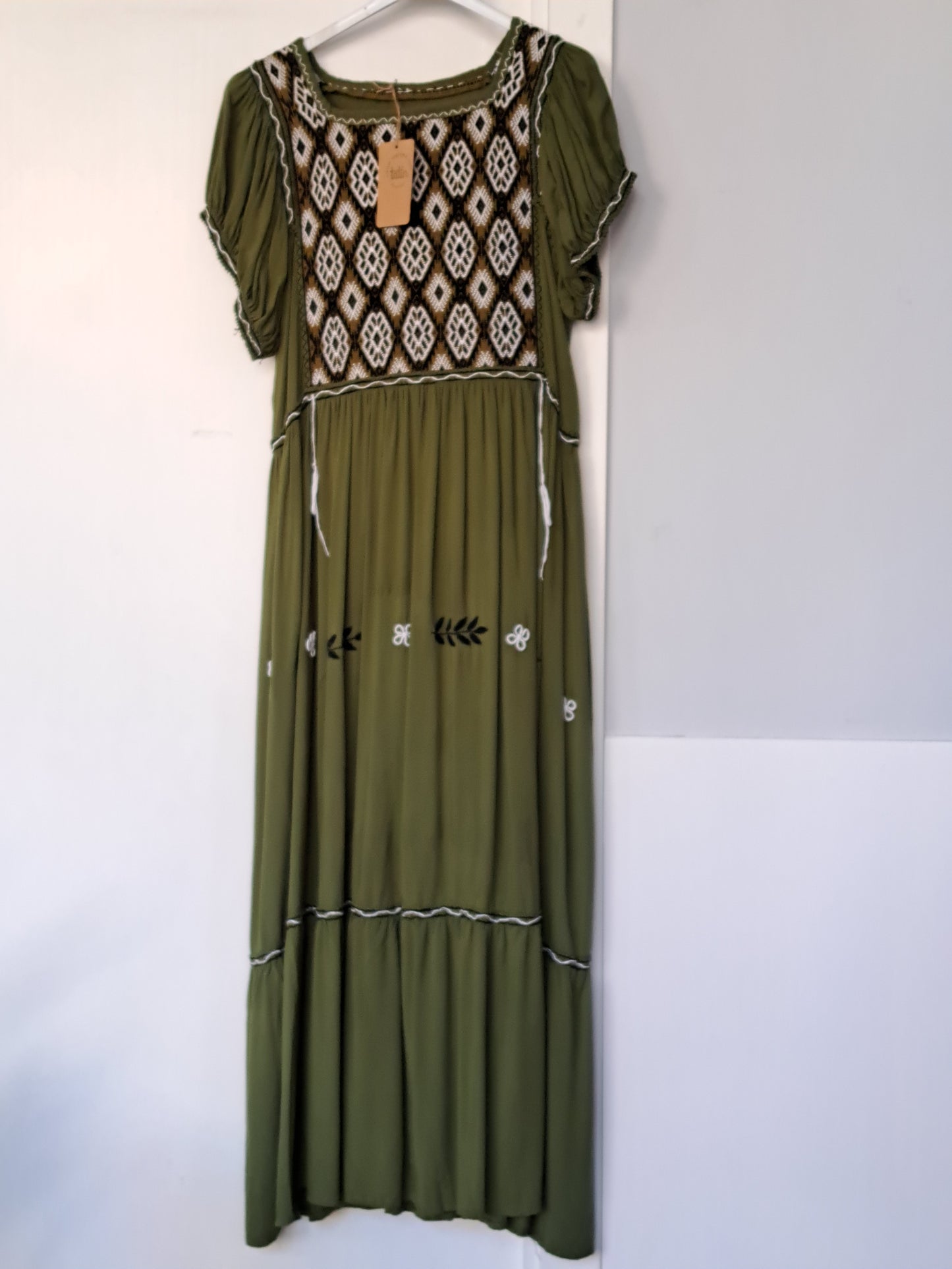 Vestido bordado Santos