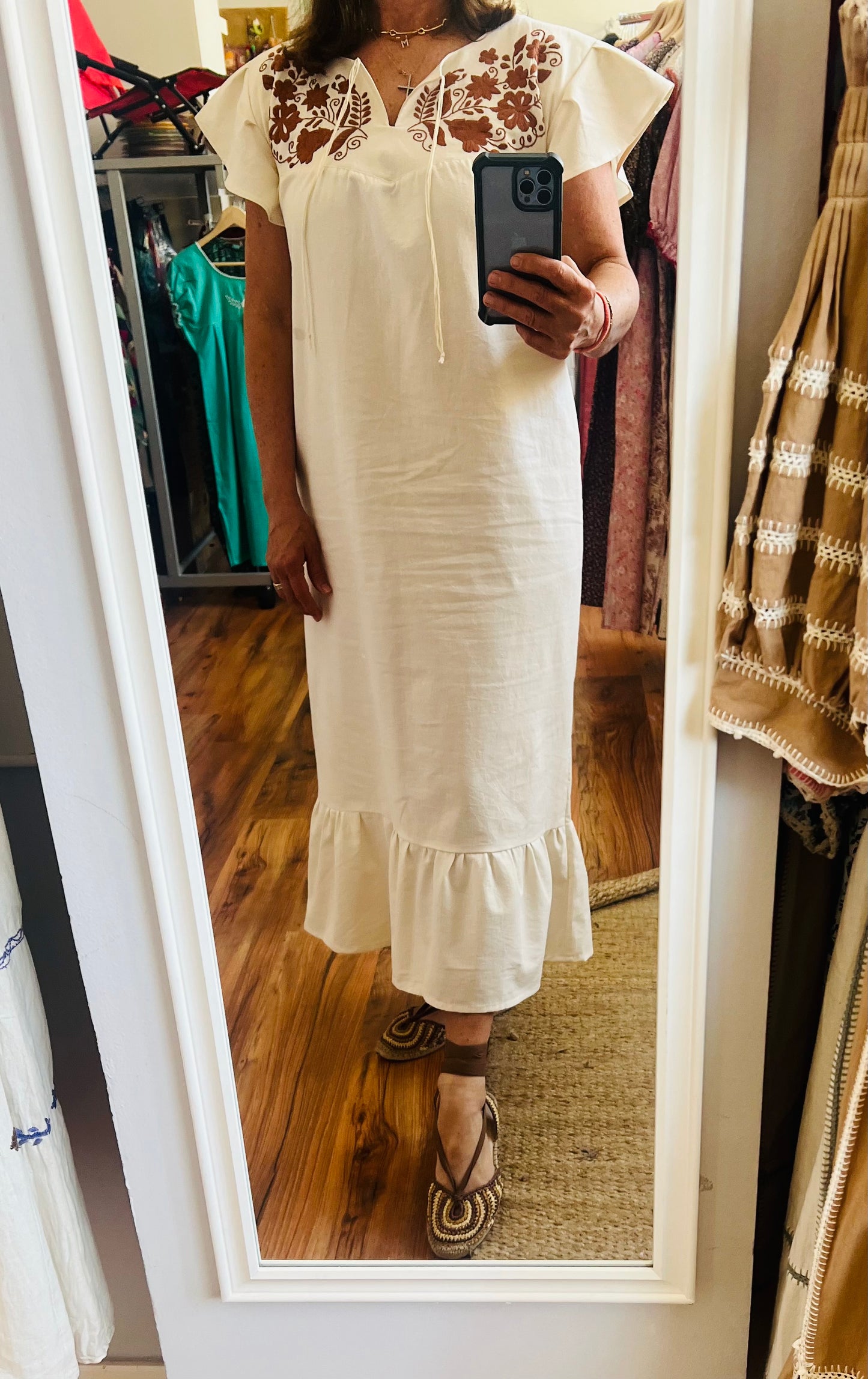 Vestido florecita con mangas