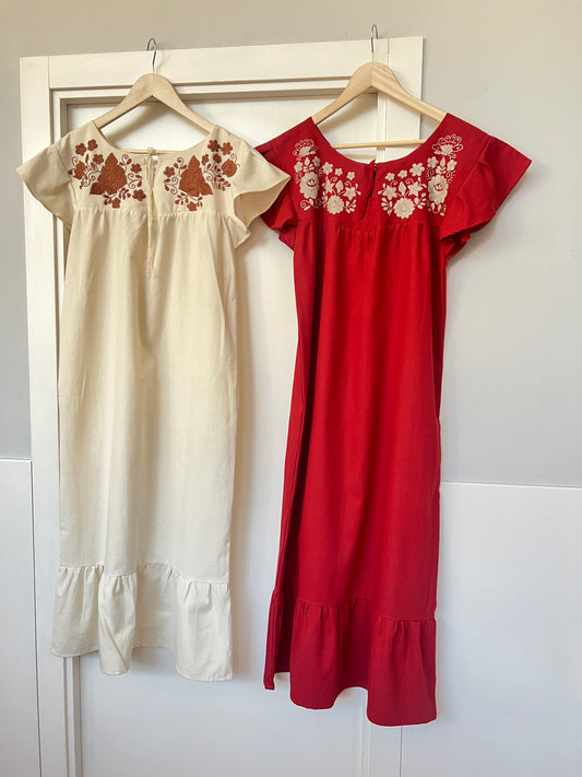 Vestido florecita con mangas