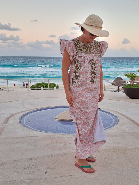 Vestido liberty largo