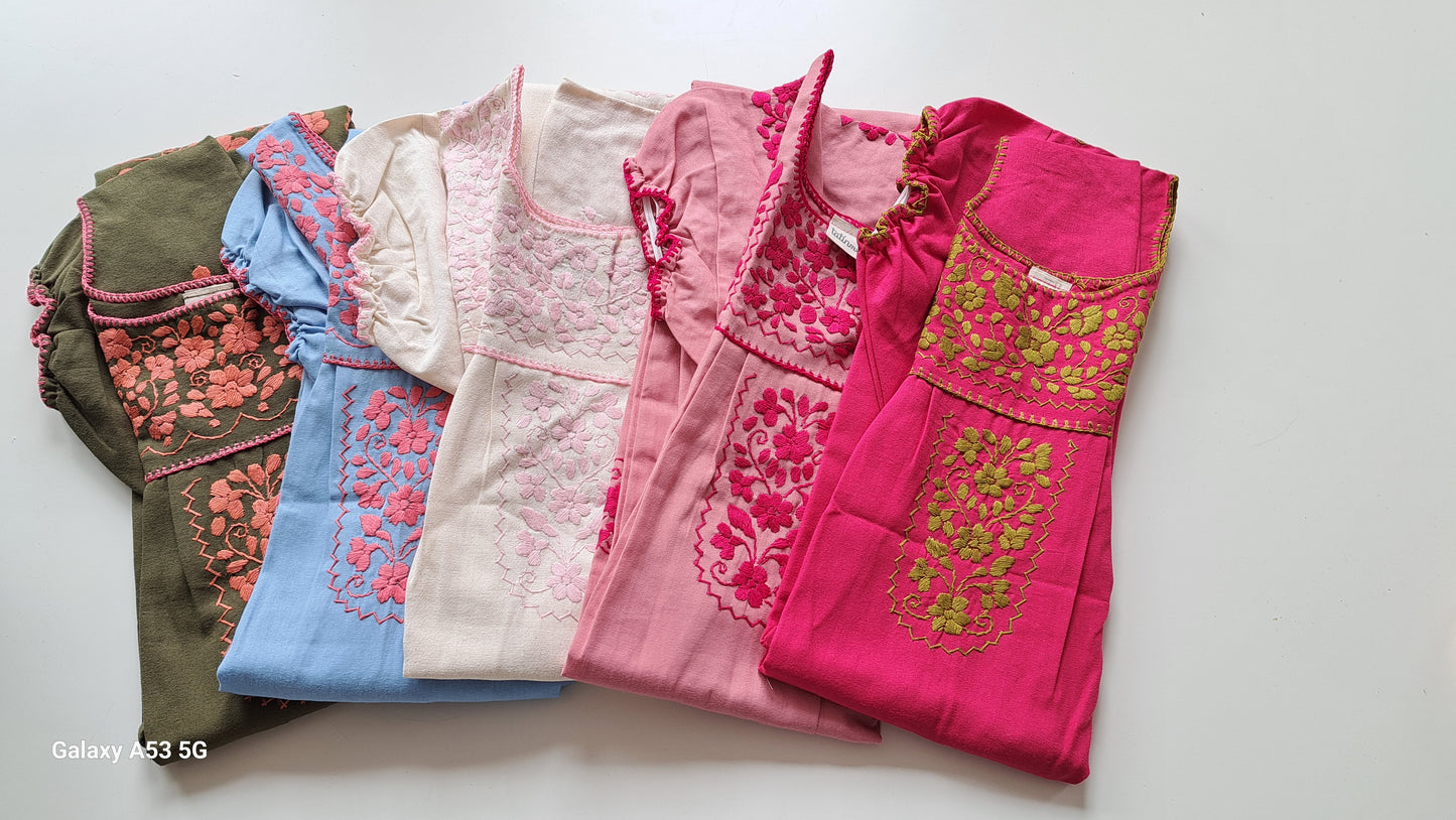 Vestido bordado Campeche