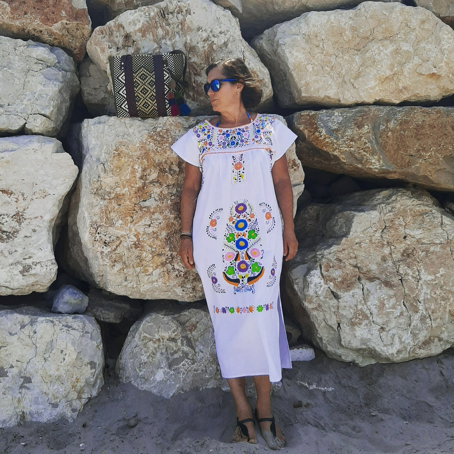 Vestido bordado clásico Oaxaca